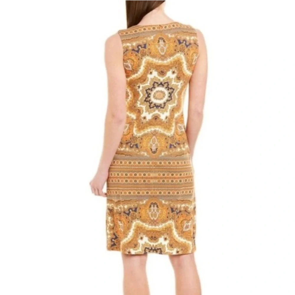 J MCLAUGHLIN Sophia Catalina Cloth Paisley Sleeveless Midi Dress Women’s Sz S - Picture 3 of 9